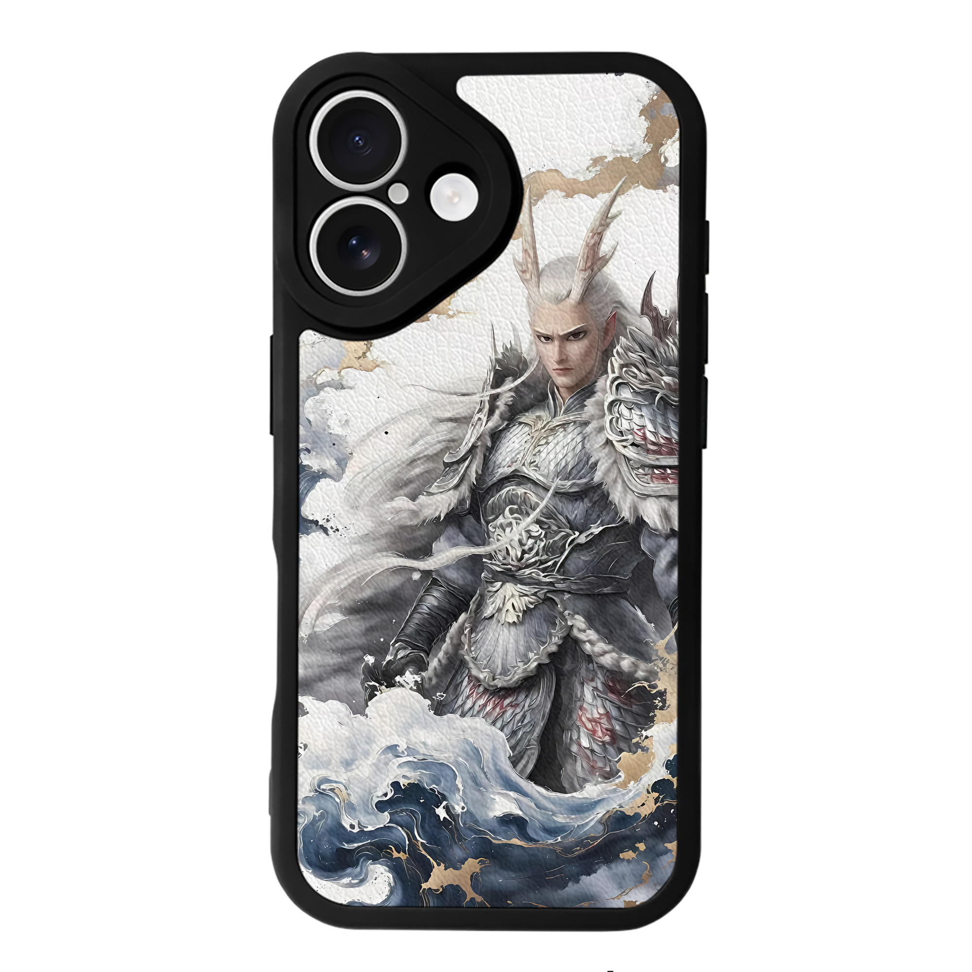 （画像用） Ne Zha 2 ナタ 魔童の大暴れ 【iPhone 16シリーズ対応】シリコンスマホケース（レザー調） 材質：シリコン
